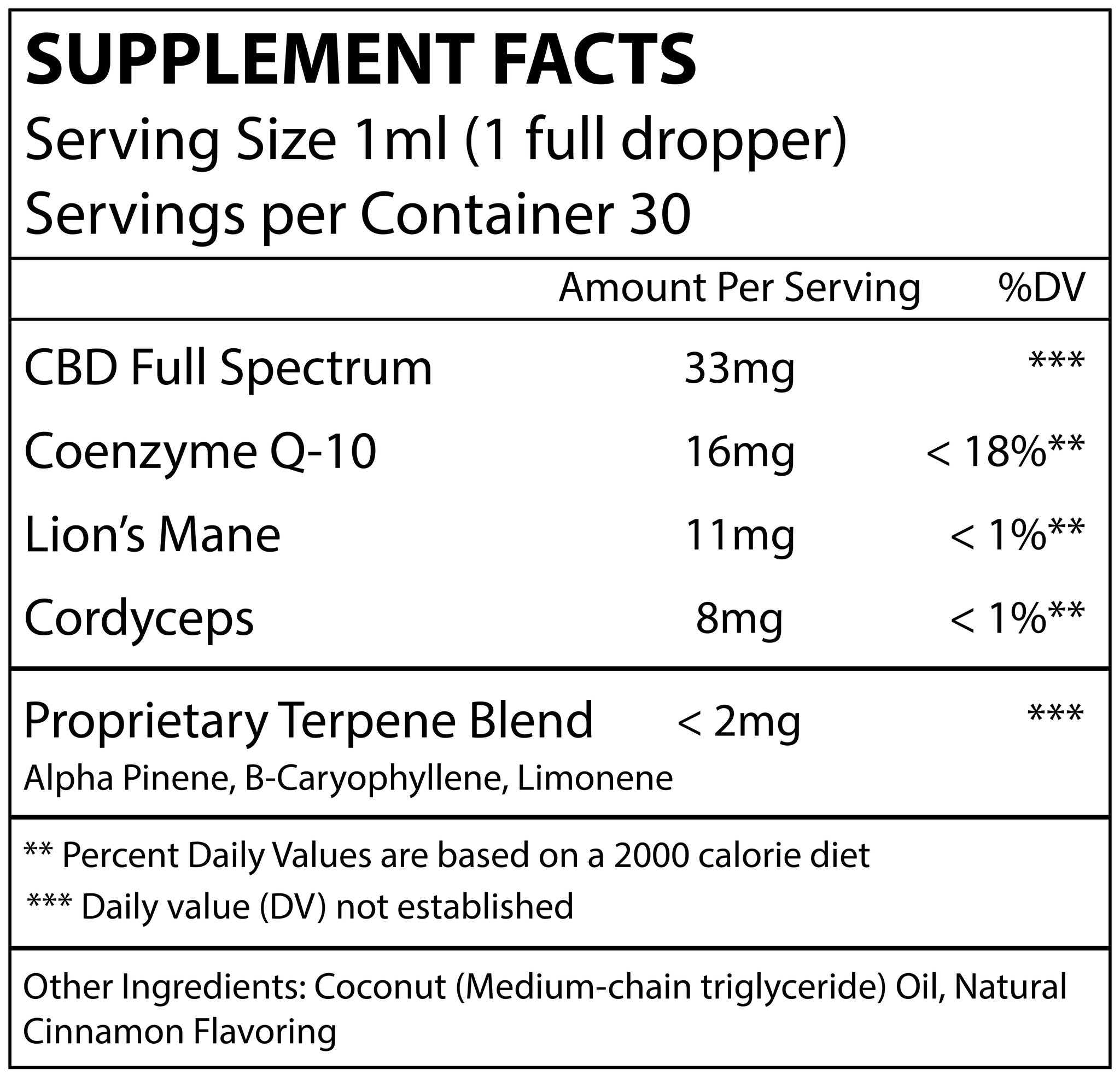 Energy Full Spectrum CBD Tincture Enhanced With Adaptogens 1000mg